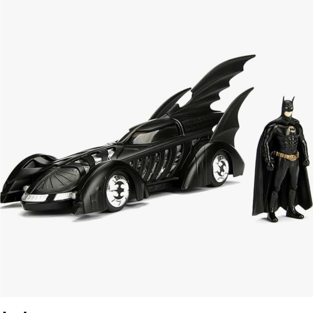 Collectible Jada Toys Metal Die-Cast DC Comics Batmobile & Batman Figure New